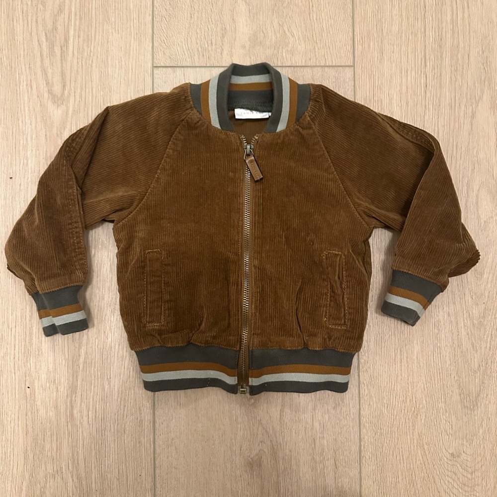 Jamie Kay Brown Corduroy Bomber Jacket